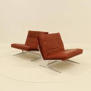 2 Easy Chairs Model BO 561 by Preben Fabricius & Jorgen Kastholm for BO-EX 1960s