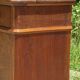 Louis Philippe bedside table in walnut and walnut burl.