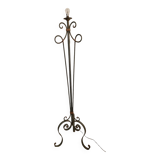 Lampadaire fer forgé torsadé luminaire