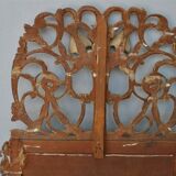 Miroir en bois doré Louis XVI époque XIXème 72x152cm