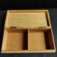 English cigarette box wood and silver plate 19th regiment london old mess