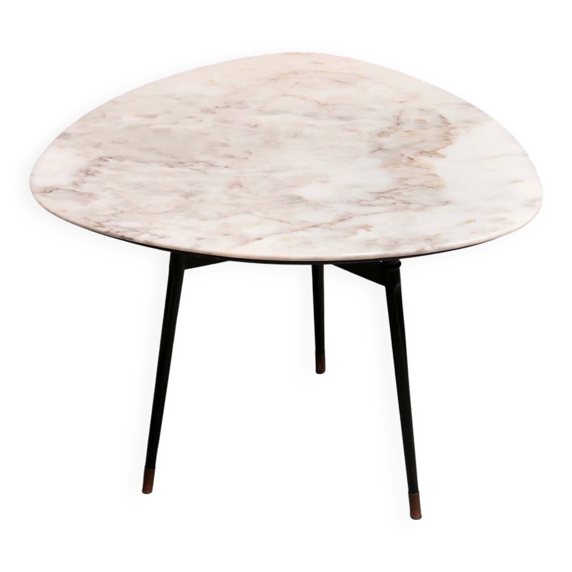 Elegant marble and brass accent table – chic small coffee or side table
