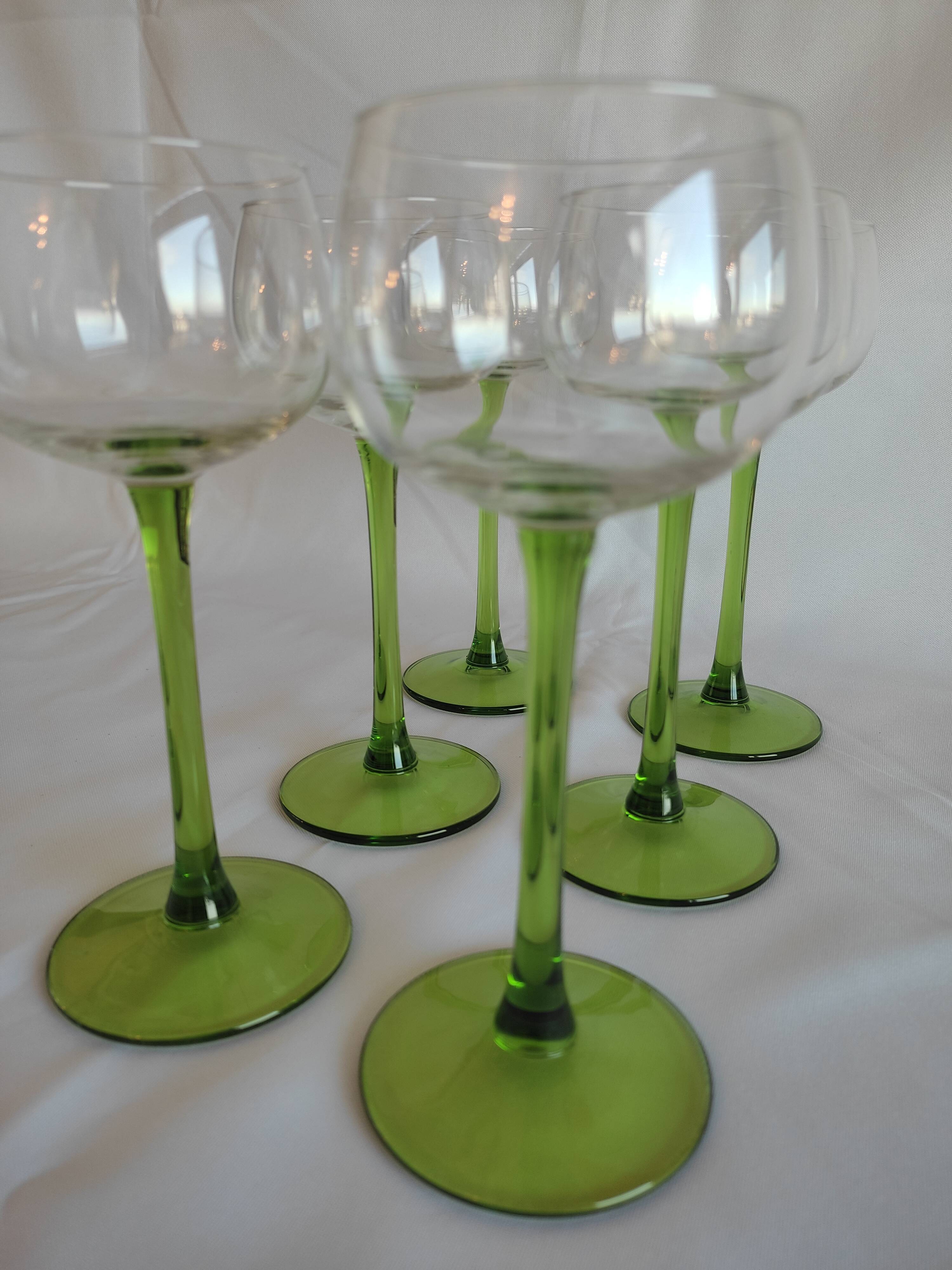 Lot wine glasses Alsace