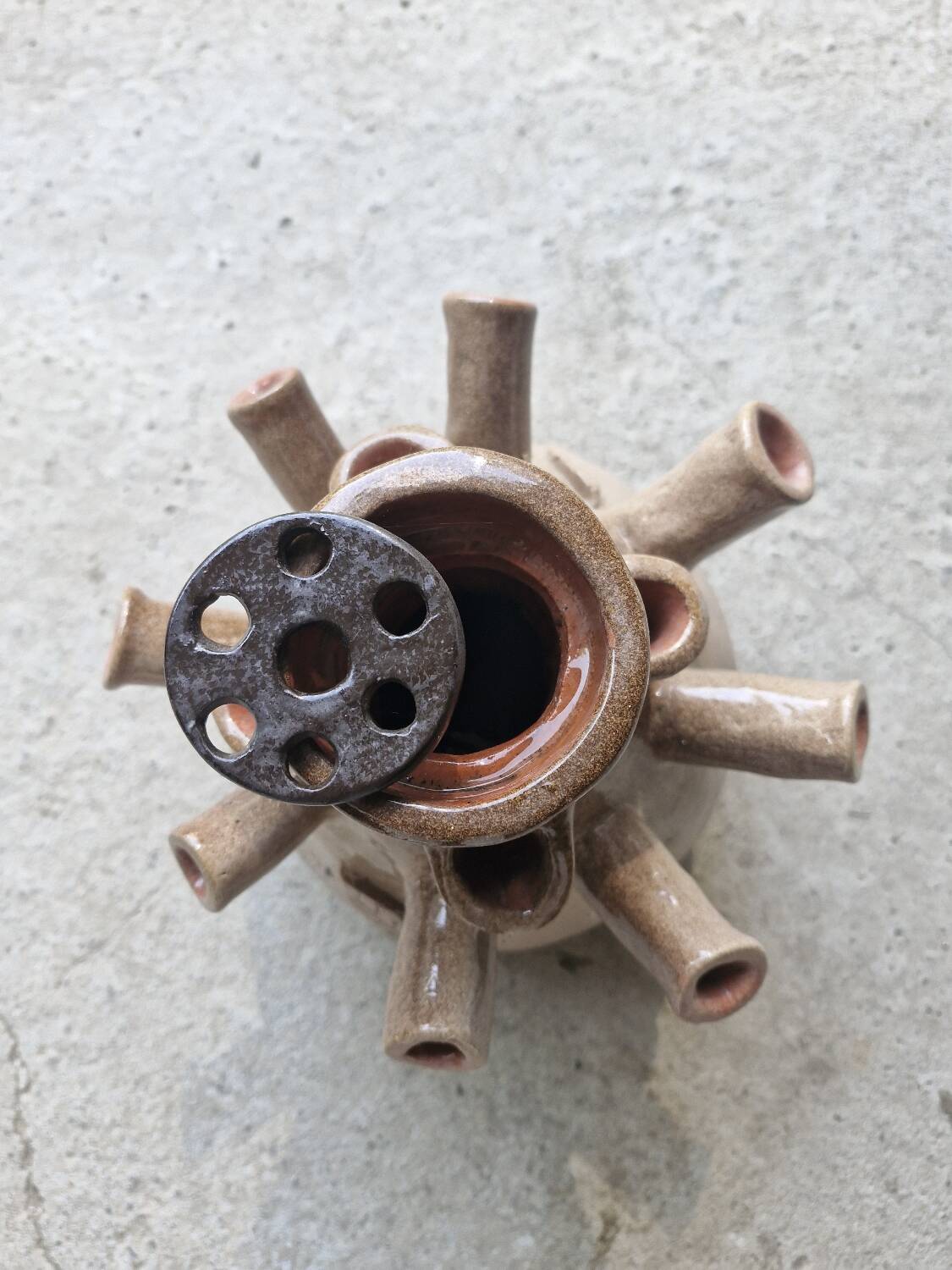 Anemone single-flower vase or candle holder