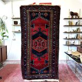 Hand-woven, wool persian carpet, iran, vintage