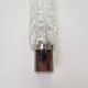 Vintage Scandinavian wall lamp in rosewood and glass 1960s