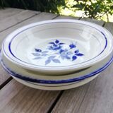Trio de plats creux tons bleus