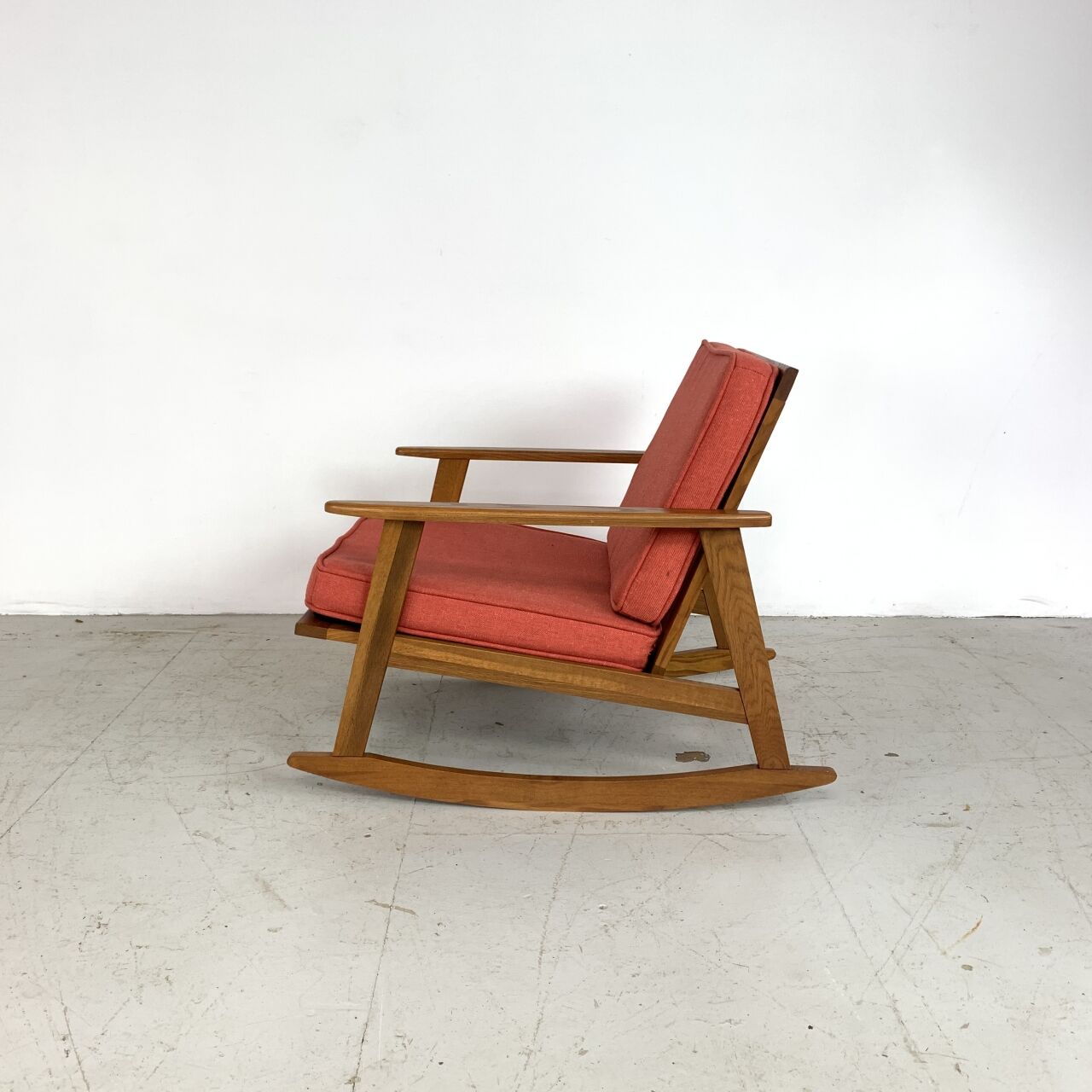 Mid-century teak rocking-chair