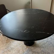 Angelo Mangiarotti M1 dining table Nero Marquina marble 130cm