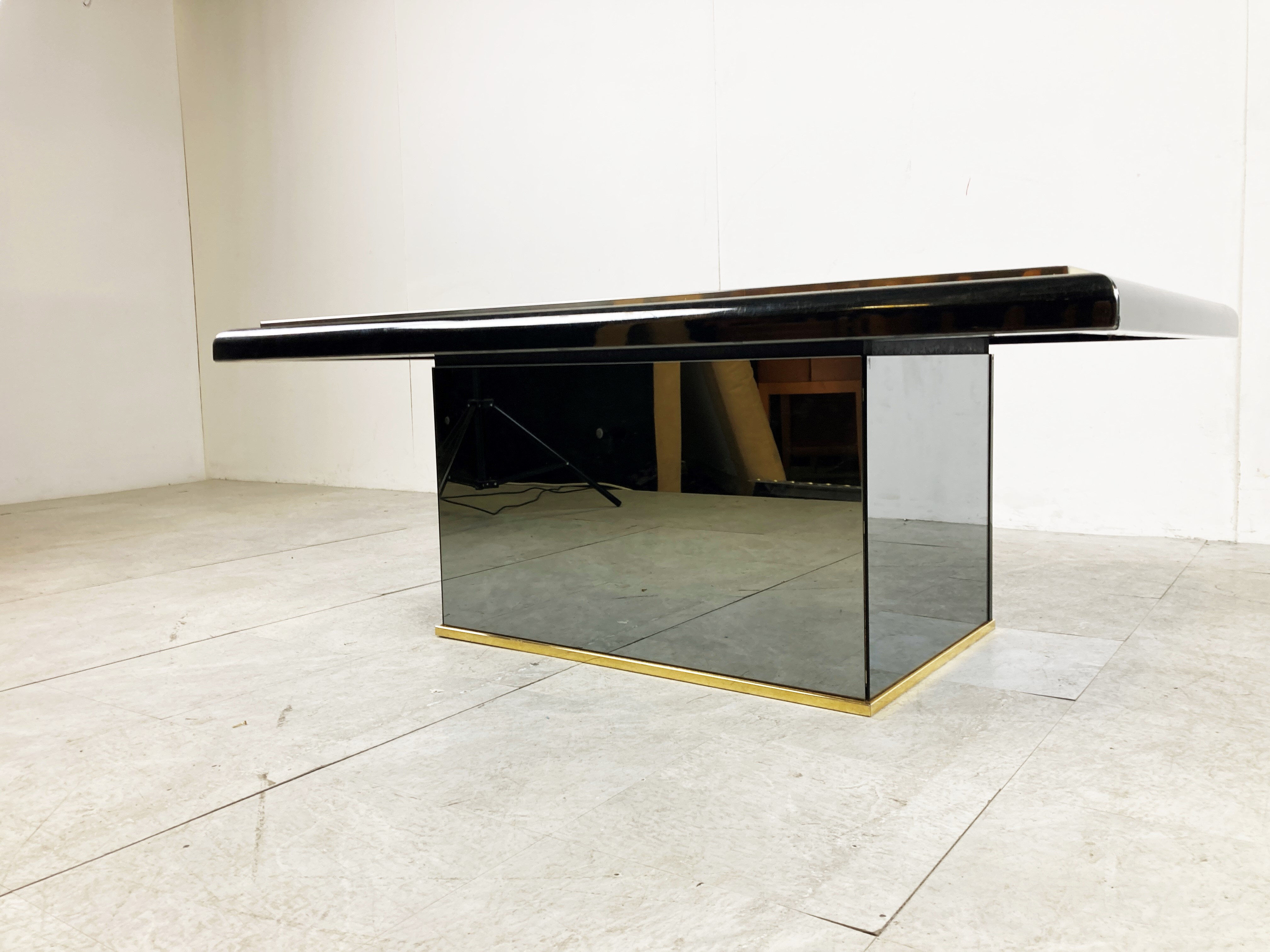Vintage hidden bar coffee table by Fedam, 1980s