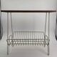 Vintage teak and metal Mid Century magazine rack