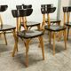 Set of 6 restored Luterma "banana" chairs