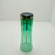 6 Emerald green orangeade glasses