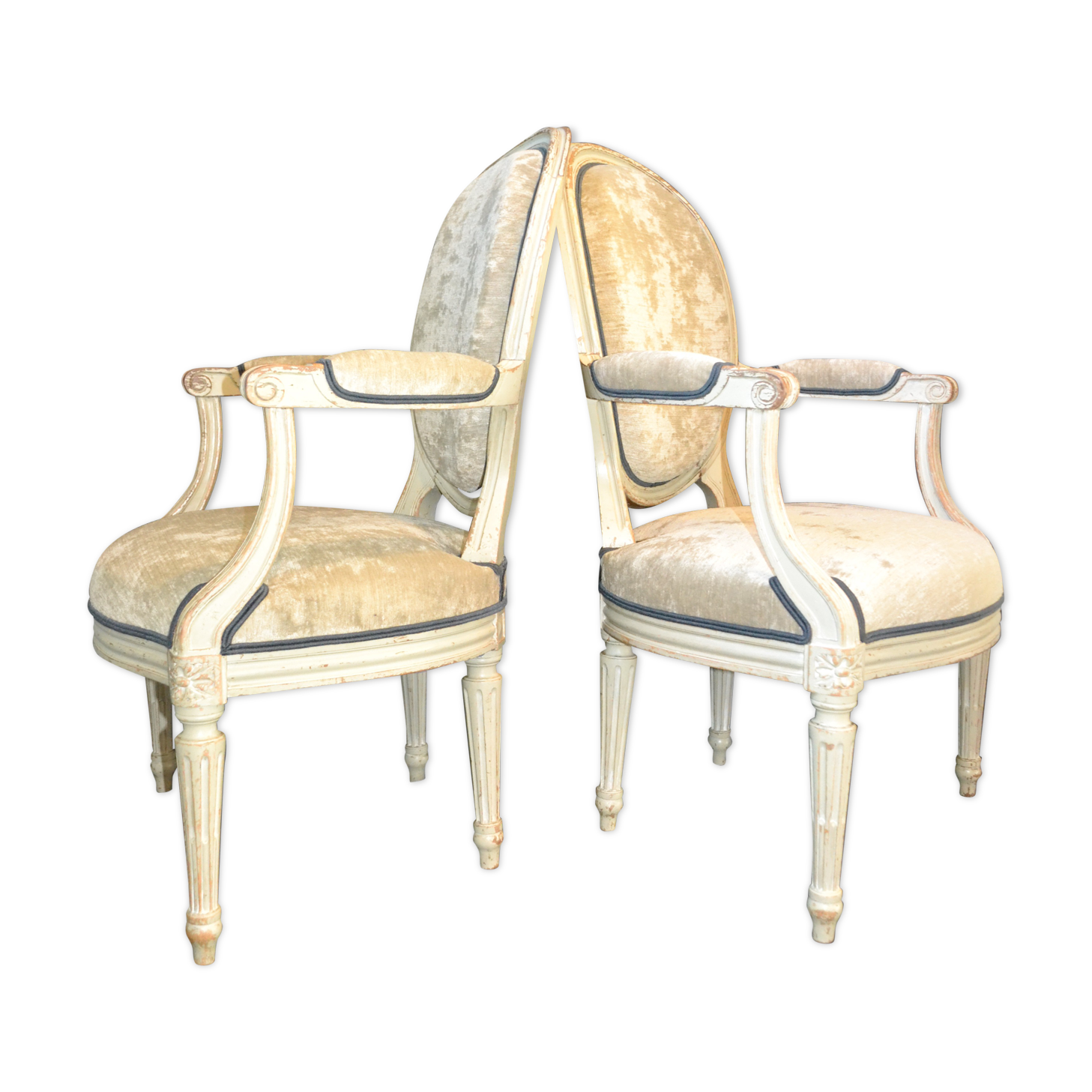 Pair of medallion chairs