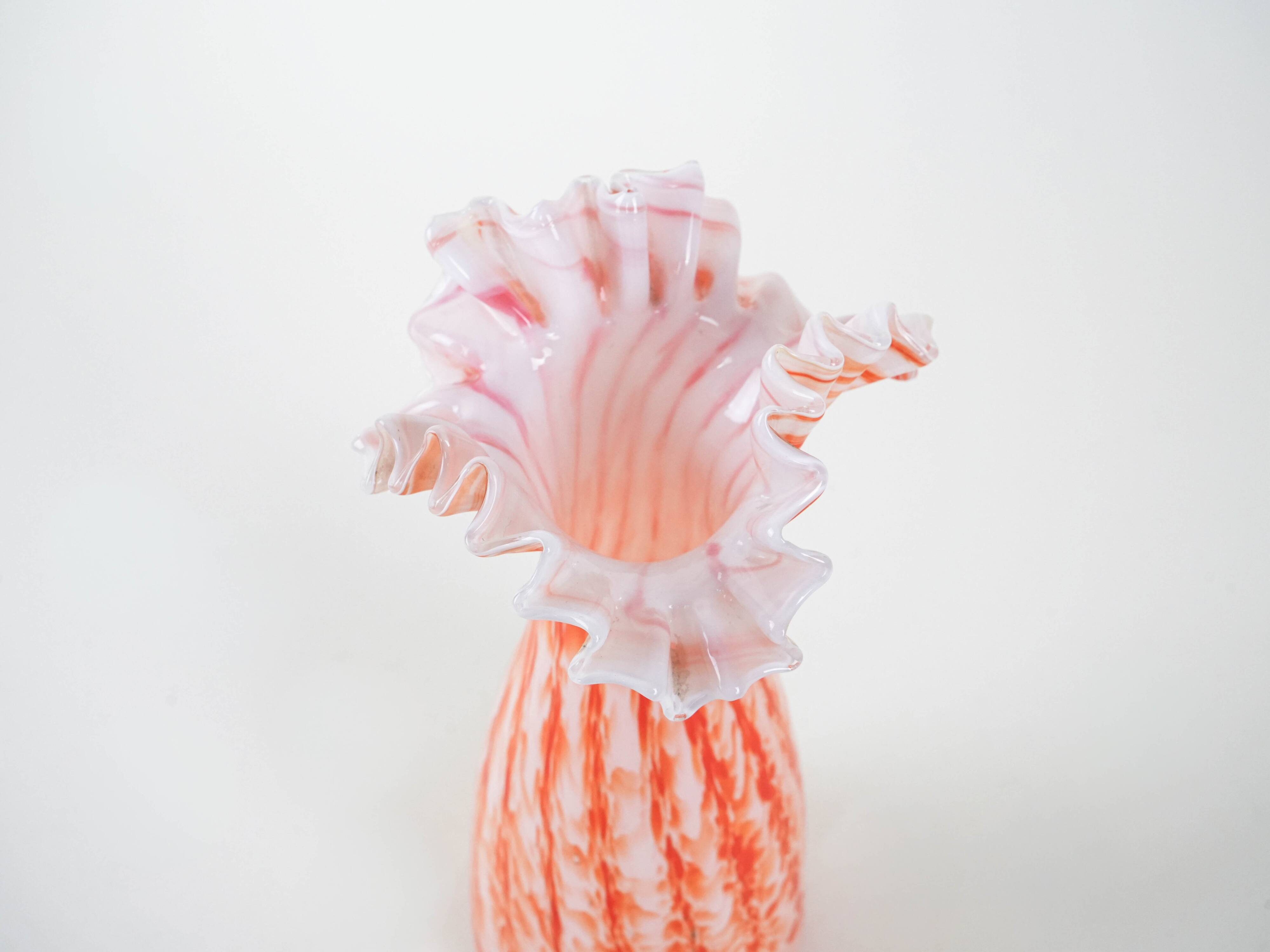 Orange vase, Italian design, 1960s, made in Italy