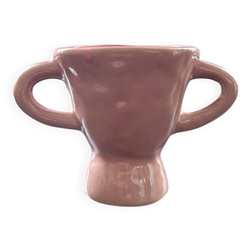 Artisanal pink vase