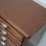 Armoire d'apothicaire vintage en chêne français, années 1950