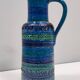 Vase pichet en céramique bleue de Rimini par A. Londi et F. Montelupo pour Bitossi