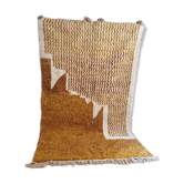 Tapis marocain tissé à la main - motif niveau camel - laine - 250 x 160 cm