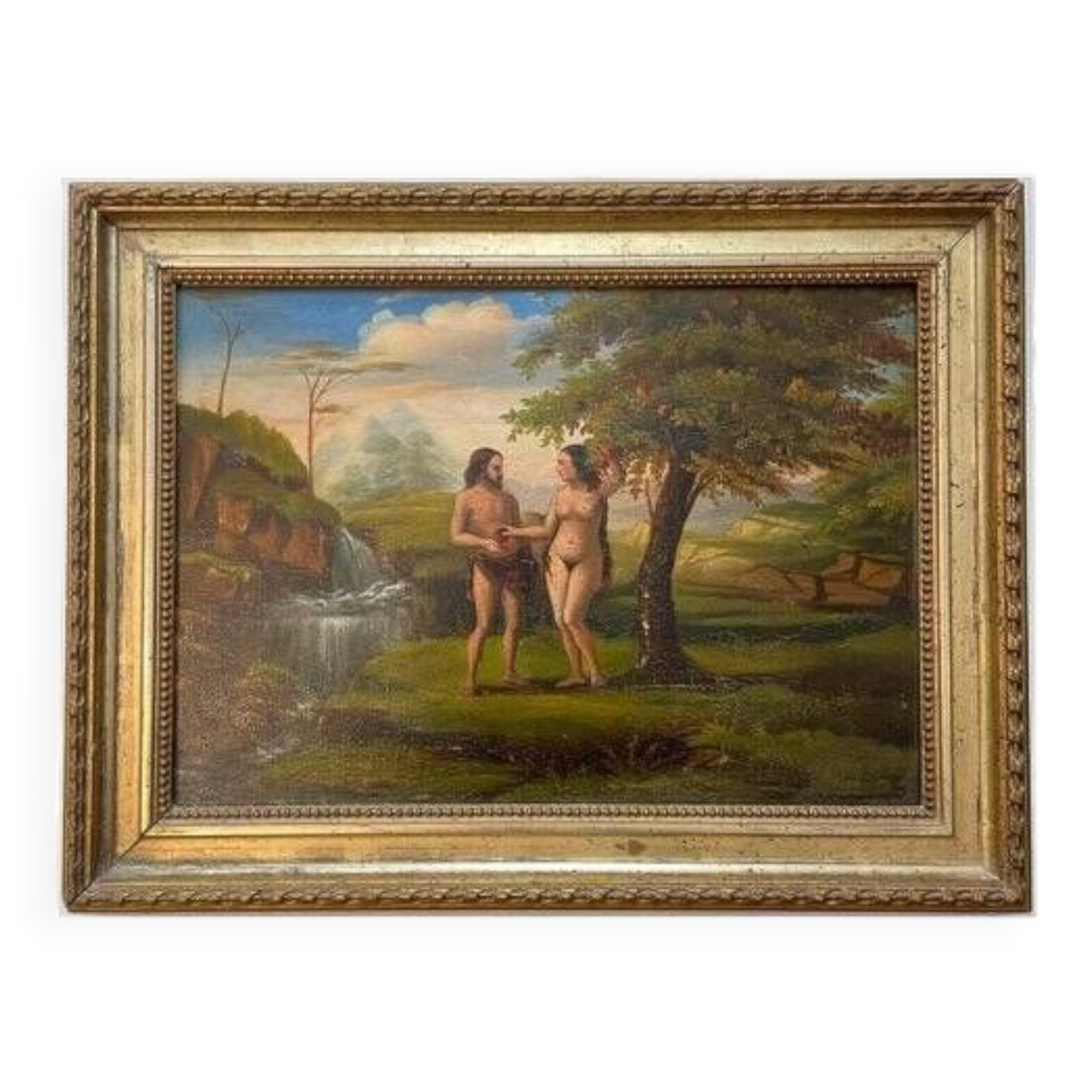 In the Flemish taste of the end of the 16th century Adam and Eve in the ...