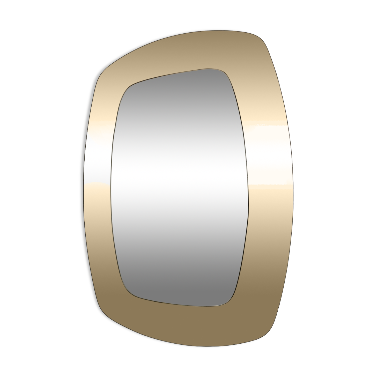 Double copper vintage mirror