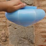 Blue glass diamond globe