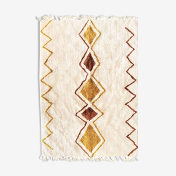 Berber carpet 160 x 230 cm white