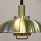 Danish pair of brass colour ceiling lamps attributed to the company Frandsen 1