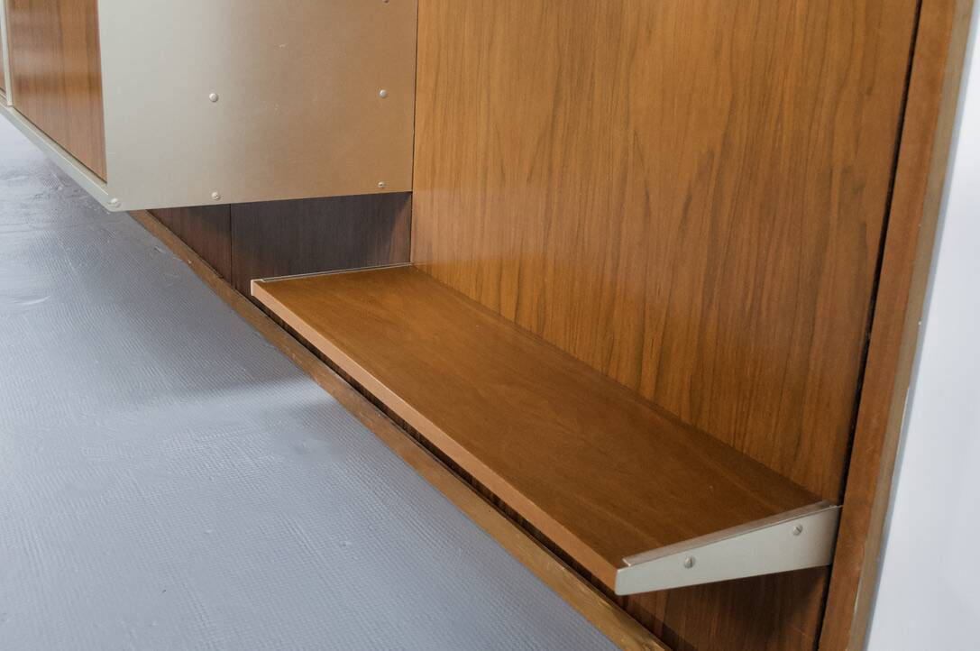 MODULAR WALL SYSTEM WITH ROSEWOOD PANELS GEORGES FRYDMAN 1970s