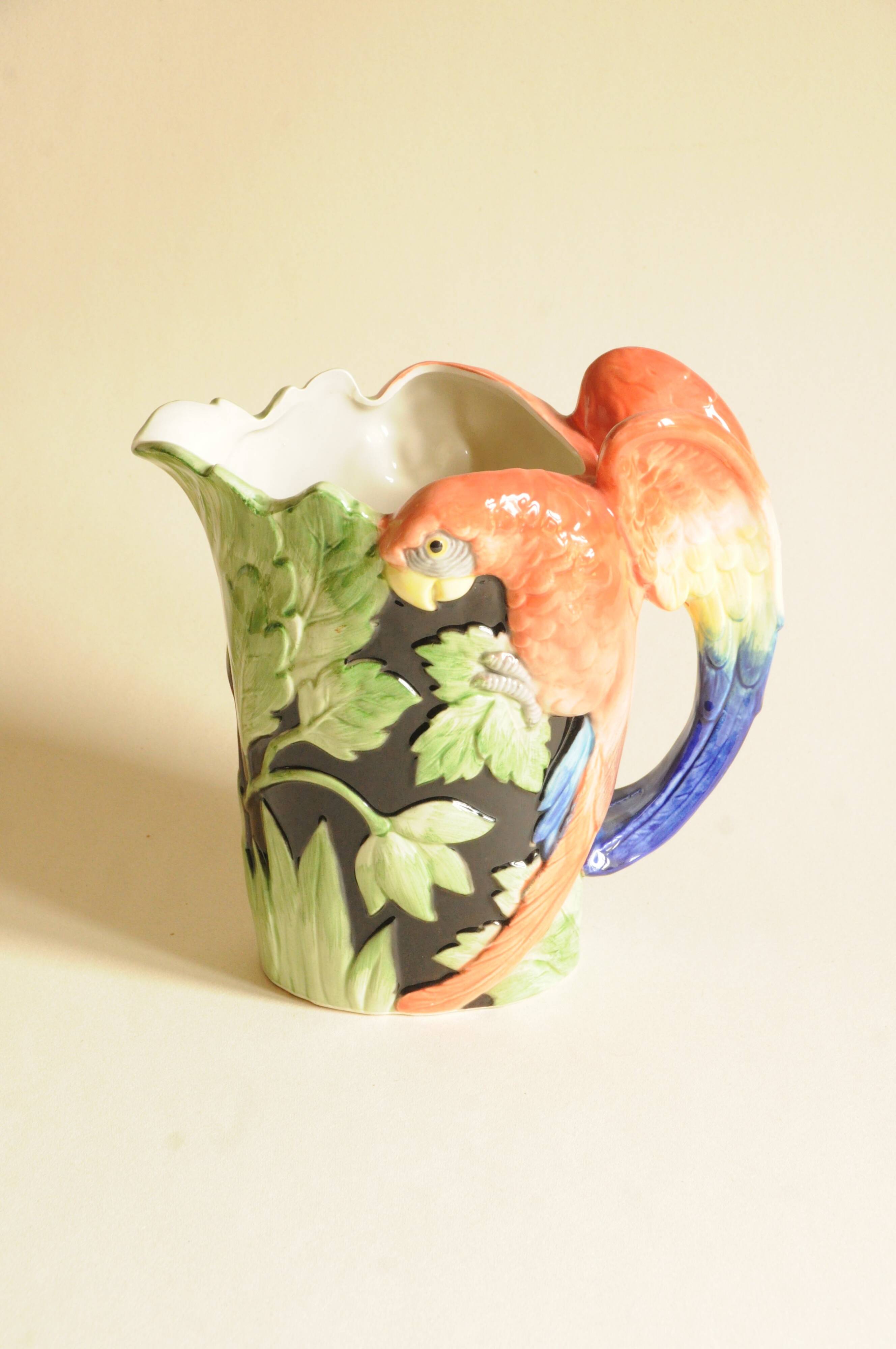 Pichet - Carafe Décorative Design Perroquet - "Macaw Parrot", Fitz & Floyd