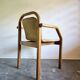 Bentwood armchair from the 1980s, upholstered, Scandinavian style, for dining room or office.