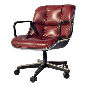 fauteuil bureau Pollock - cuir
