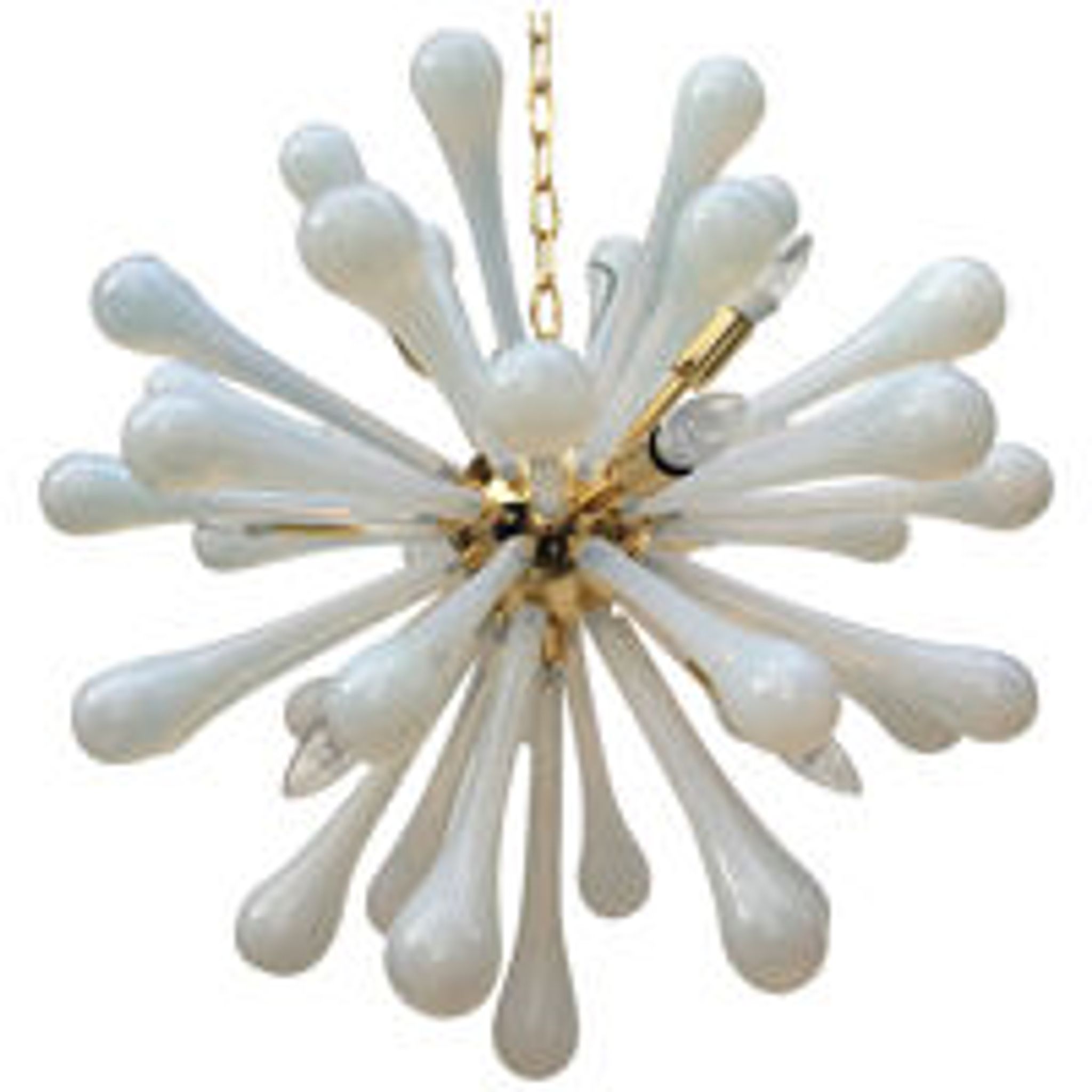 Lustre Drops en verre de Murano