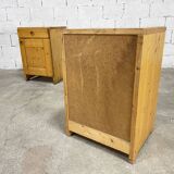 Pair of Charlotte Perriand "Les Arcs" bedside tables