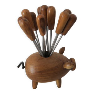 Cochon porte piques à apéritif