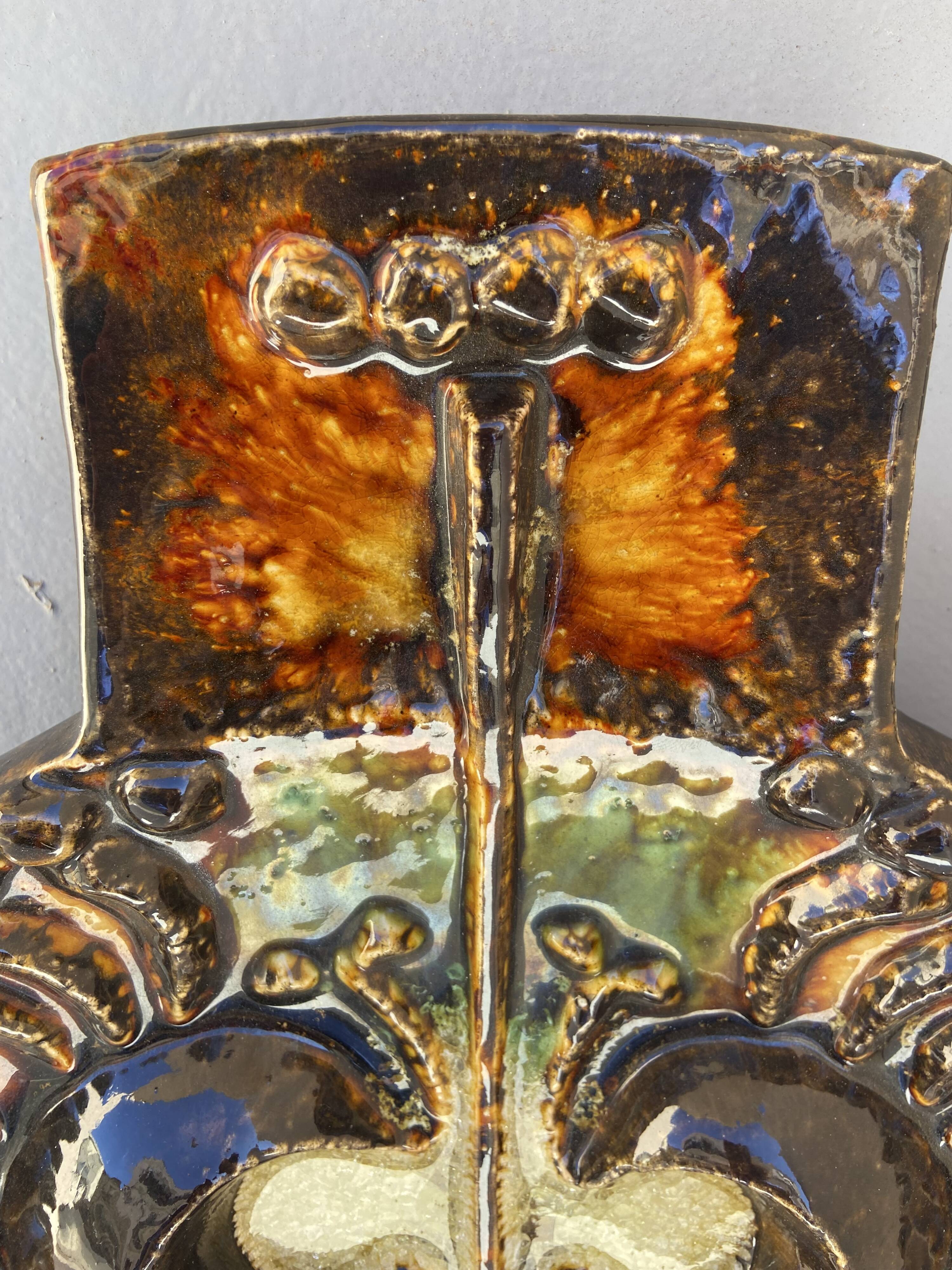 60s ceramic wall owl