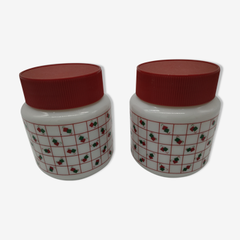 Vintage grocery pot set design seventies