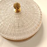 Glass and brass ceiling