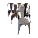 Série de 6 chaises "Tolix"