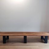 large pine bench - 1950s