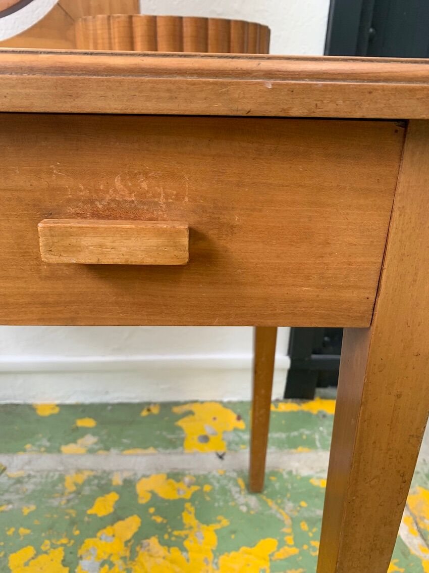 Vintage wood dressing table