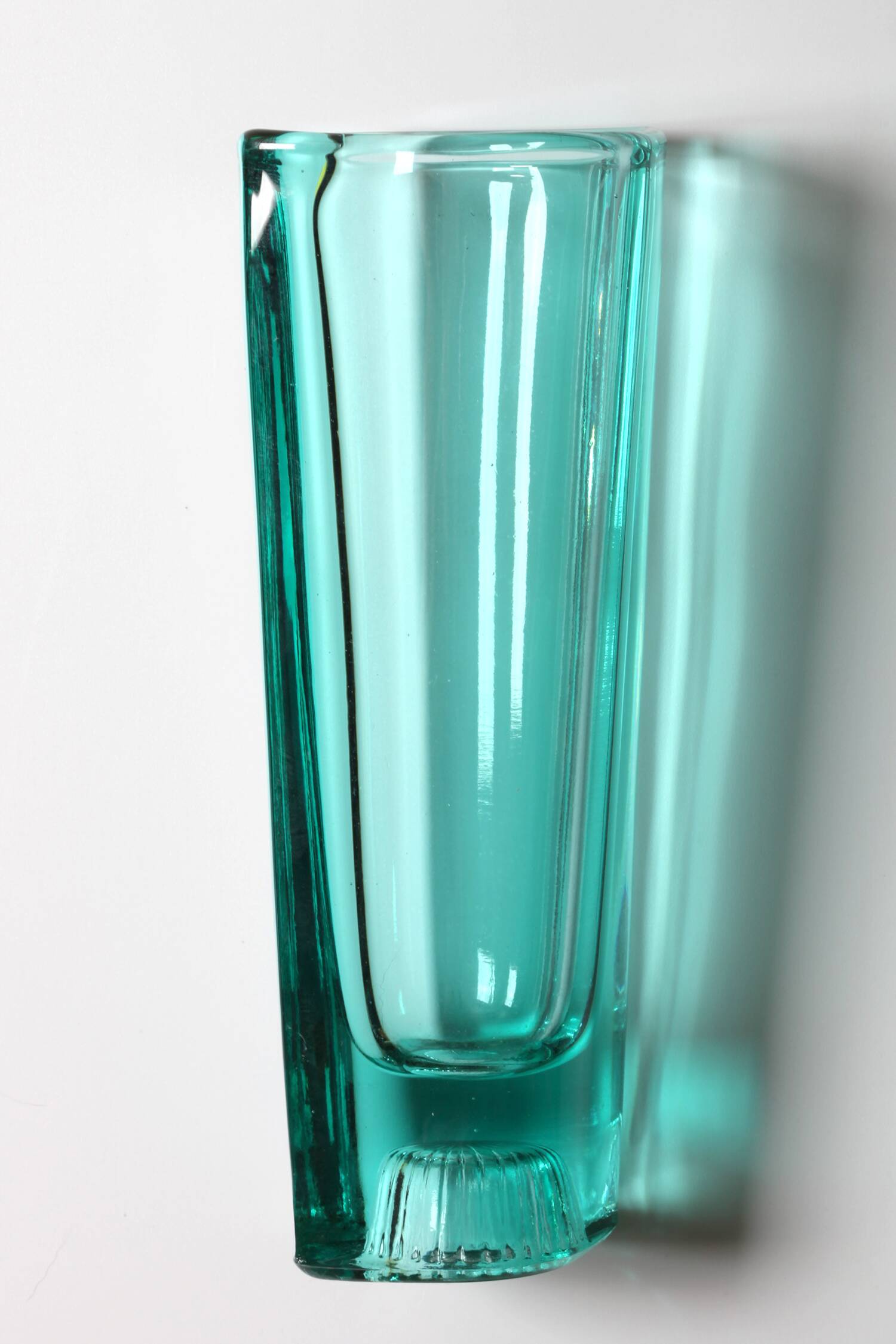 Mid-century Pressed Glass Vintage Vase by Miloš Filip  / 1963