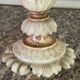 Pair of marble and alabaster candlesticks circa 1880