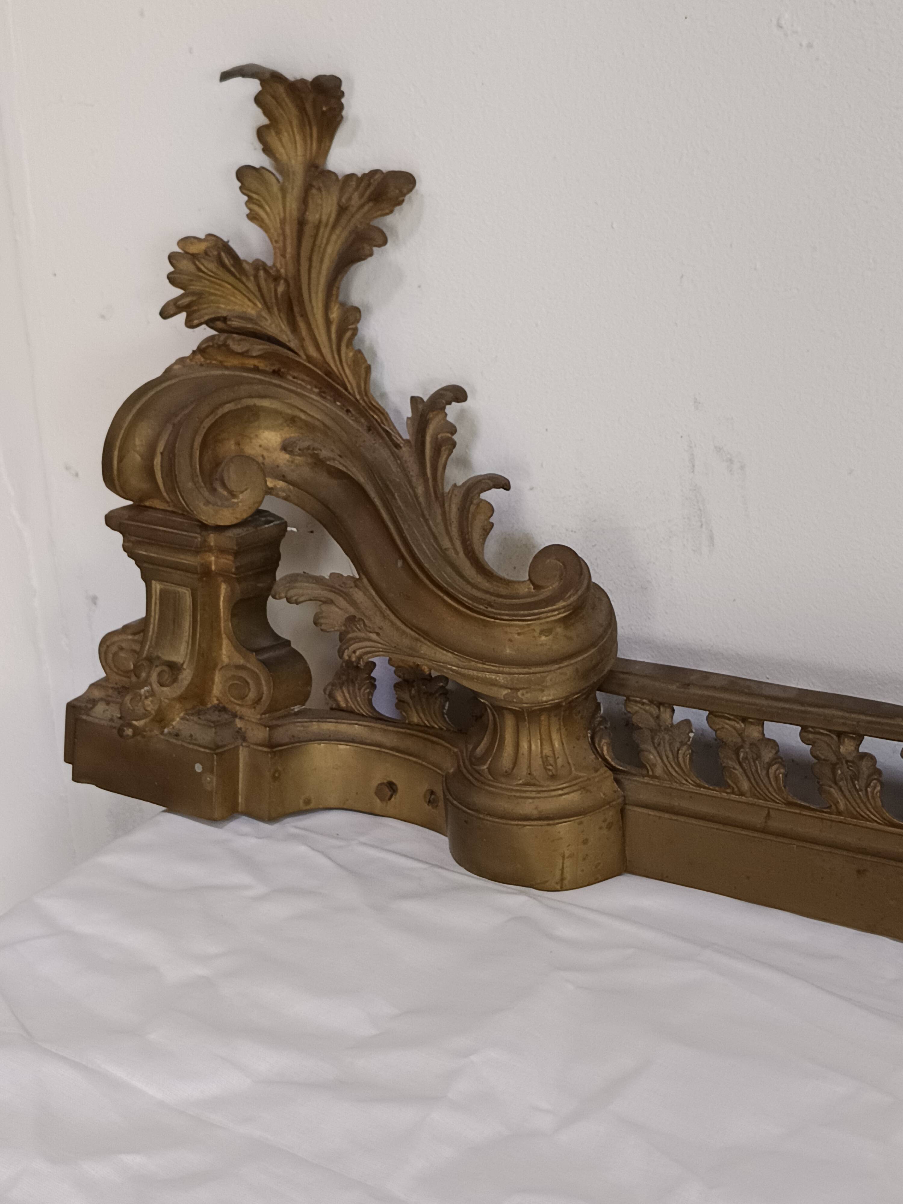 bronze fireplace bar