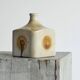 Studio ceramic vase 'wood imprint' mid-20th century