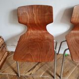 Set of 2 Pagholz Pagwood chairs 1960-1970
