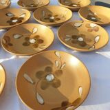 Set 12 hollow plates D20.5 Nadège 1970 Sarreguemines