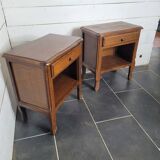 Pair of oak bedside tables