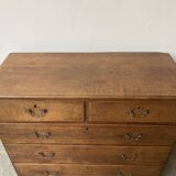 Commode géorgienne en chêne du début du XIXe siècle