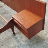 Vintage teak bed 2 places